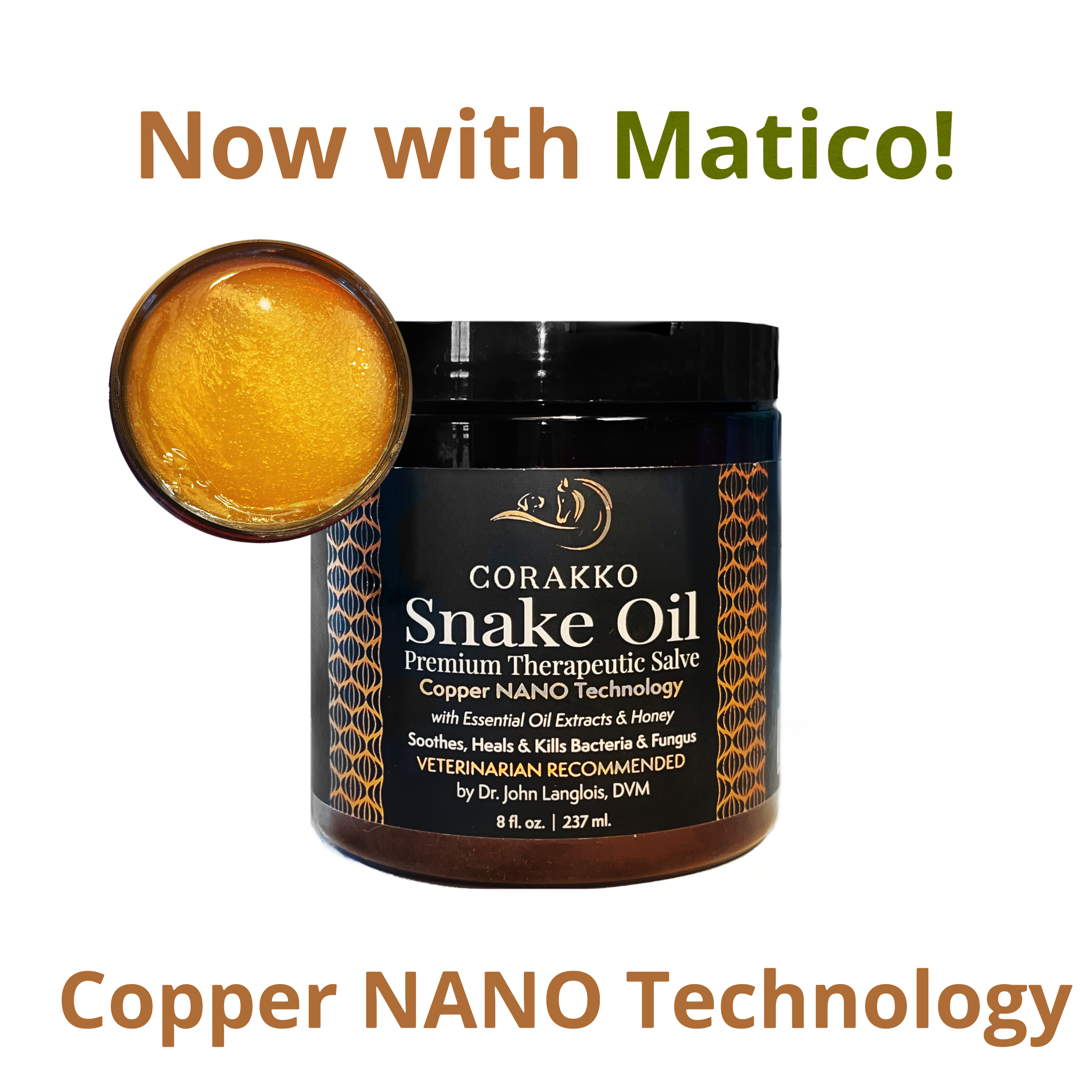 NEW *Matico Infused* Corakko Snake Oil 8oz